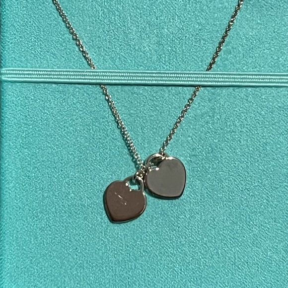Tiffany’s Blue double heart tag pendant - Picture 3 of 7